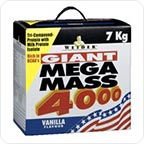 Mega Mass 4000 (7 кг) (ваниль, клубника, шоколад)